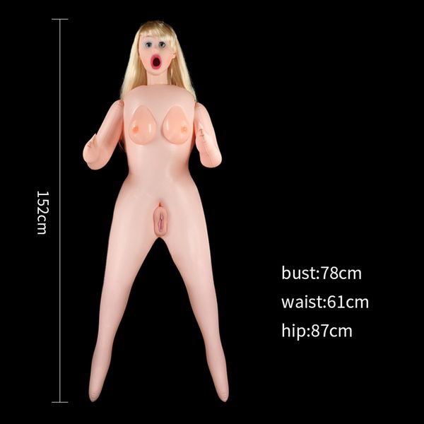 Lalka erotyczna LoveToy Silicone Boobie Super Love Doll, 152 cm (cielisty) 14598 zdjęcie