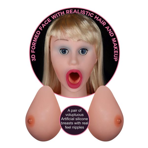 Lalka erotyczna LoveToy Silicone Boobie Super Love Doll, 152 cm (cielisty) 14598 zdjęcie