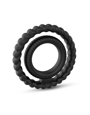 Двойное эрекционное кольцо Dorcel Dual Ring, 5,7 см (черный) 12881 фото