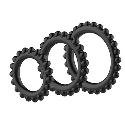 Набор эрекционных колец Baile Titan Cock Ring Set, 3 шт( чёрный ) 11159 фото