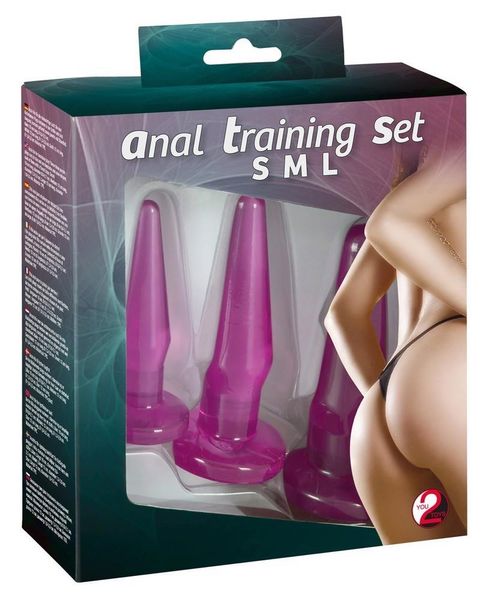 Zestaw korków analnych Training Set Lila, 3 szt (fioletowy) 5172 zdjęcie
