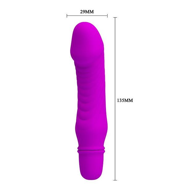 Realistyczny wibrator Pretty Love Justin, 13,5 cm (fioletowy) 7711 zdjęcie