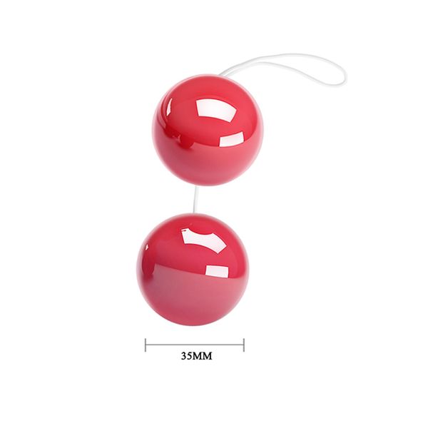 Вагинальные шарики Twins Ball, 19 см (красные) 14458 фото