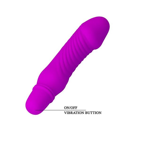 Realistyczny wibrator Pretty Love Justin, 13,5 cm (fioletowy) 7711 zdjęcie