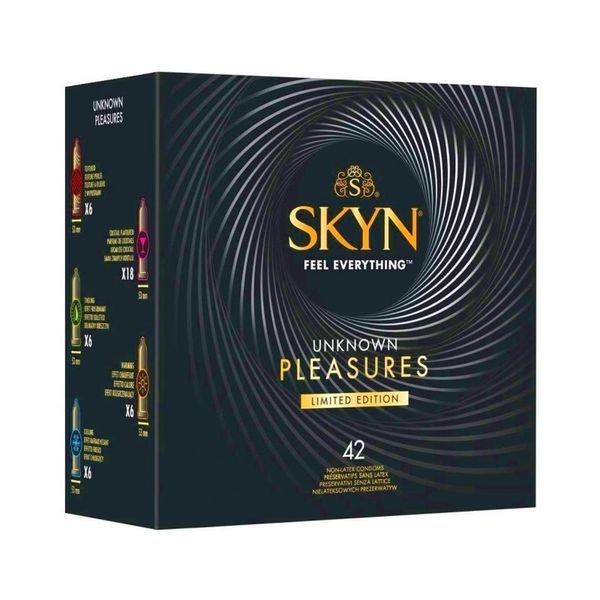 Prezerwatywy Skyn Unknown Pleasures Limited Edition bez lateksu, 42 szt 13240 zdjęcie