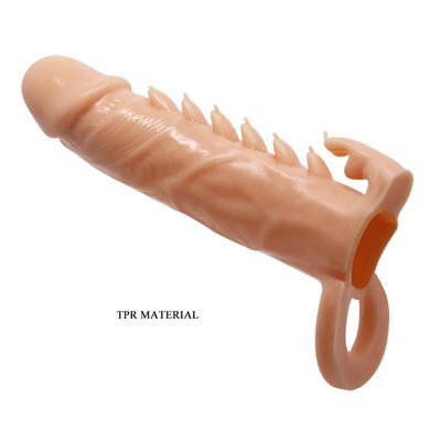 Насадка на пенис LyBaile Penis Sleeve Emmitt,16 см (телесный) 14507 фото