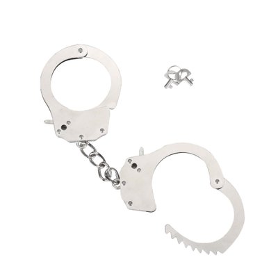 Kajdanki metalowe Heavy Metal Handcuffs Kinx, 26 cm (srebro) 4724 zdjęcie