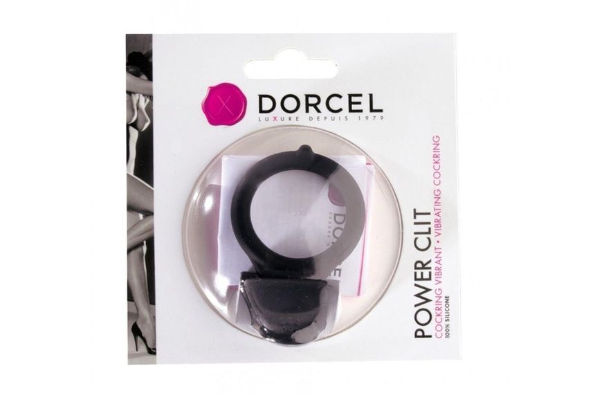 Эрекционное кольцо с вибрацией Dorcel Power Clit V2, 6.5х3.5 см (серый) 12803 фото