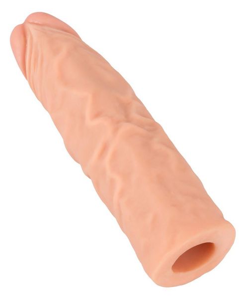 Насадка на пенис Nature Skin Extension Sleeve, 19,5 см (телесный) 10447 фото