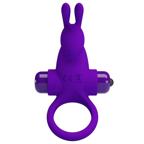 Pierścień wibracyjny Pretty Love Vibro Penis Ring Rabbit, 11,3 cm (fioletowy) 9020 zdjęcie