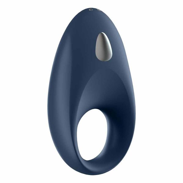 Эрекционное кольцо с вибрацией Satisfyer Mighty One, 9 см (синий) 10465 фото