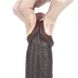 Dildo LoveToy Sliding Skin z dwuwarstwowego materiału, 23 cm (brązowy) 14670 zdjęcie 13