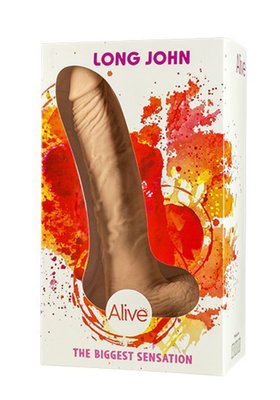 Dildo z przyssawką Alive Long John, 21,8 cm (w kolorze cielistym) 4505 zdjęcie