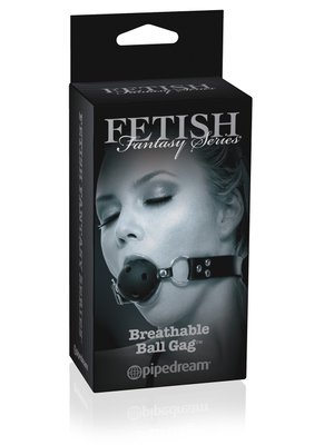Knebel z kulką Fetish Fantasy Limited Edition - Breathable Ball Gag (czarny) 4127 zdjęcie