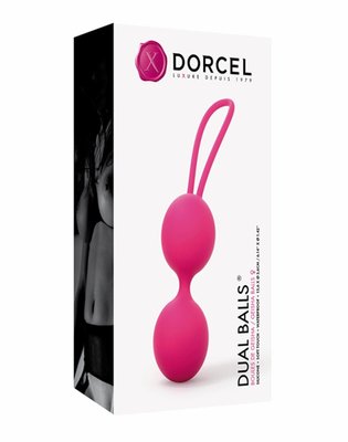 Kulki gejszy Dorcel Dual Balls Magenta, 15,6 cm (różowy) 12854 zdjęcie