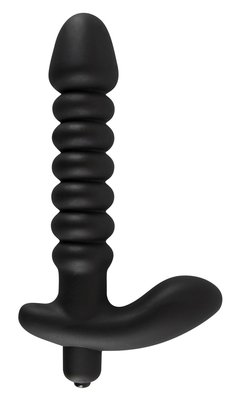 Korek analny z wibracją Black Velvets, 17 cm (czarny) 5017 zdjęcie