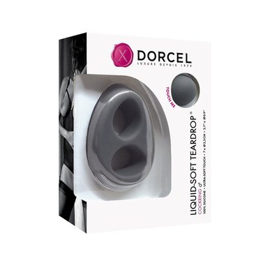 Эрекционное кольцо Dorcel Liquid-Soft Teardrop, 7 см (серый) 12855 фото
