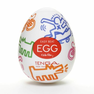 Мастурбатор яйцо Tenga Egg Keith Haring Street (прозрачный) 19725 фото