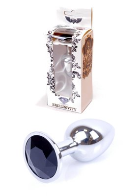 Korek analny z kryształkiem Boss Jewellery, 7 cm (srebro) 7955 zdjęcie