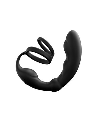 Эрекционное кольцо со стимулятором простаты Dorcel P- Ring, 18 см (черный) 13459 фото