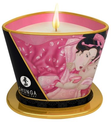 Массажная свеча Shunga Massage Candle роза, 170 мл 15146 фото