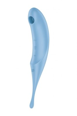 Вакуумный стимулятор Satisfyer Twirling Pro, 20 см (голубой) 15031 фото