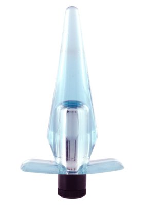 Korek analny Seven Creations Slimline Butt Plug, 8,9 cm (niebieski) 3996 zdjęcie