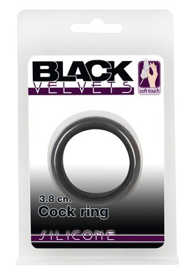 Pierścień erekcyjny Velvets Cock Ring, 3,8 cm (czarny) 6841 zdjęcie