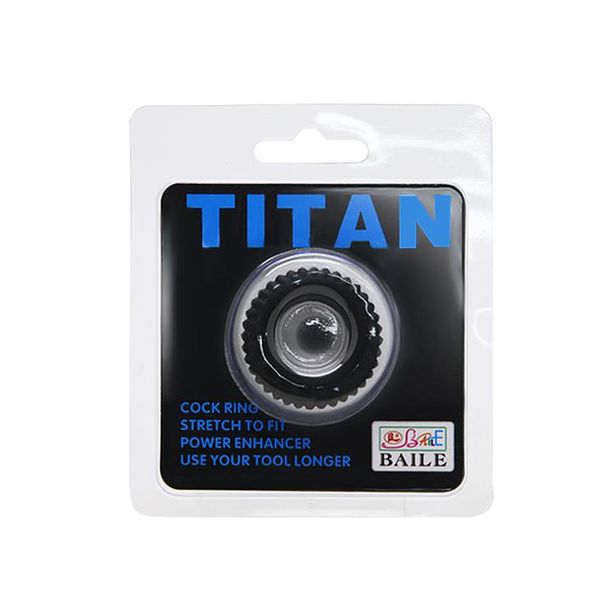 Pierścień erekcyjny TITAN, 3,3 cm (czarny) 11160 zdjęcie