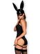 Seksowny kostium Obsessive Bunny, S/M (czarny) 9272 zdjęcie 2