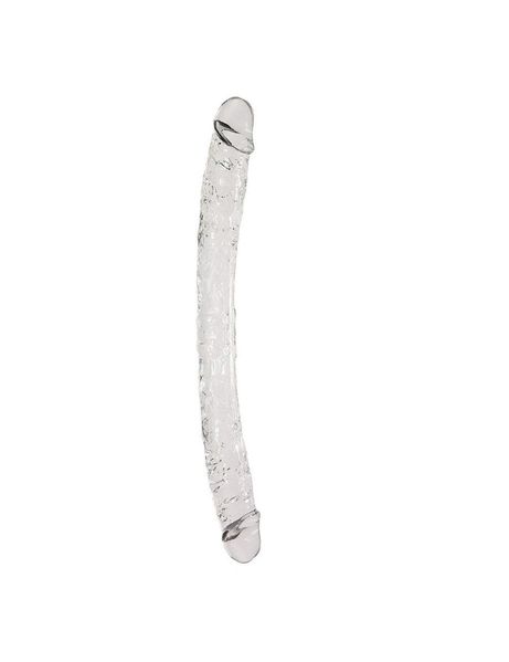 Długie podwójne dildo Alive Supreme Jelly Dildo, 38,5 cm (przezroczysty) 13088 zdjęcie