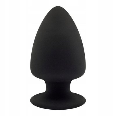 Korek analny SilexD Model 1 size L, 9,5x6,2 cm (czarny) 8247 zdjęcie