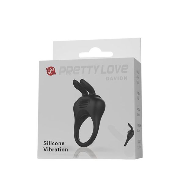 Эрекционное кольцо Pretty Love Davion Penis Ring, 7,4 см (черный) 13157 фото