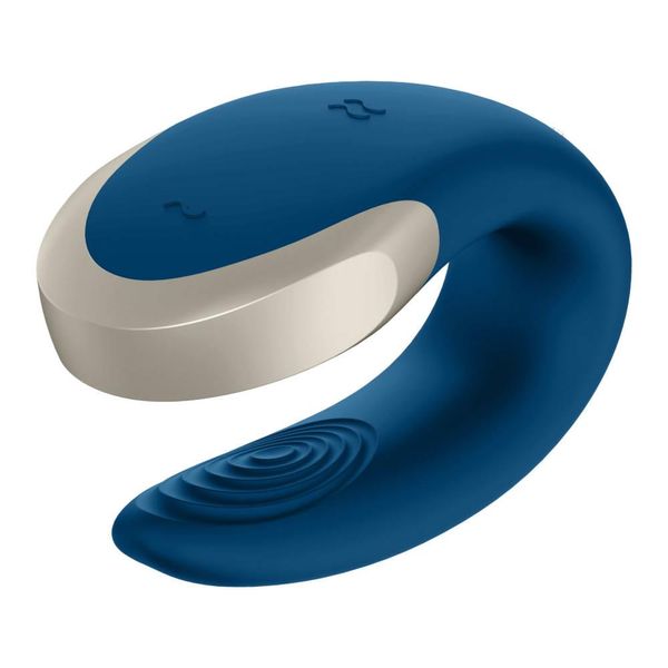 Wibrator dla par Satisfyer Double Love, 8,6 cm (niebieski) 11293 zdjęcie