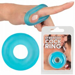 Эрекционное кольцо Stretchy Cock Ring, 4 см (голубой) 4959 фото
