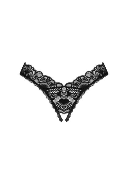 Seksowne koronkowe stringi Obsessive Donna Dream, XS/S (czarne) 16169 zdjęcie