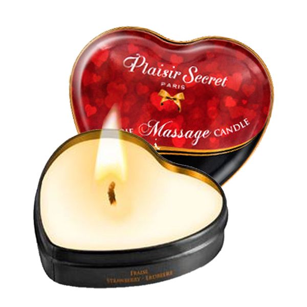 Świeca do masażu Plaisir Secret truskawki, 35 ml 18021 zdjęcie