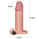 Насадка на пенис Pleasure X-Tender Flesh Add 2" 17,5 см (телесный) 14168 фото 2
