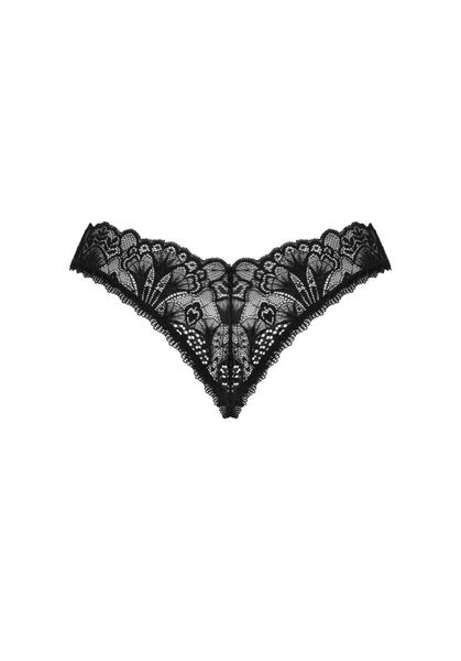 Seksowne koronkowe stringi Obsessive Donna Dream, M/L (czarne) 16170 zdjęcie
