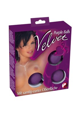 Kulki gejszy Velvet Balls Triple, 19 cm (fioletowy) 4927 zdjęcie