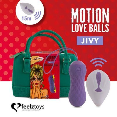 Виброяйцо Motion Love Balls Jivy, 8,3 см (фиолетовый) 12556 фото