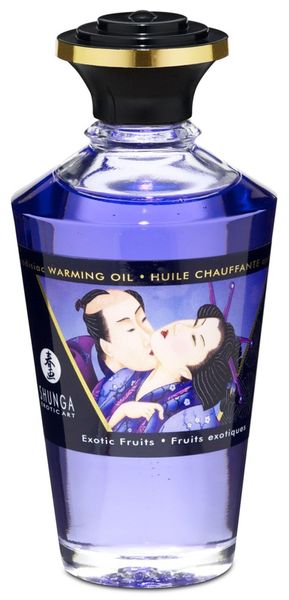 Согревающее массажное масло Shunga Aphrodisiac Warming Oil экзотические фрукты, 100 мл 15129 фото
