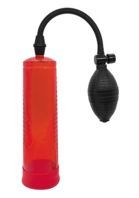 Pompka do penisa Boss Powerpump, 22x6,9 cm (czerwony) 8020 zdjęcie