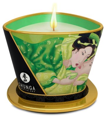 Świeca do masażu Shunga Massage Candle herbata zielona, 170 ml 15150 zdjęcie