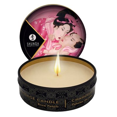Świeca do masażu Shunga Massage Candle róża, 30 ml 18603 zdjęcie