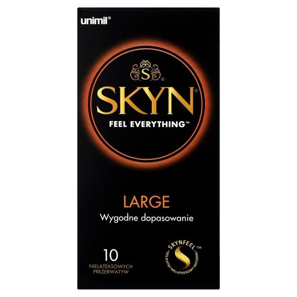 Ultracienkie prezerwatywy Unimil Skyn Large duży rozmiar, 10 szt 13227 zdjęcie