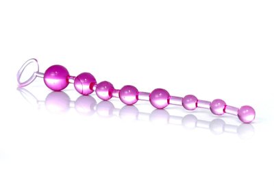 Анальная цепочка Boss Jelly Anal Beads, 26х2.8 см (розовый) 10125 фото