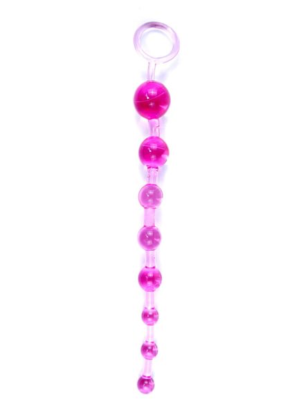 Łańcuszek analne Boss Jelly Anal Beads, 26x2,8cm (różowy) 10125 zdjęcie