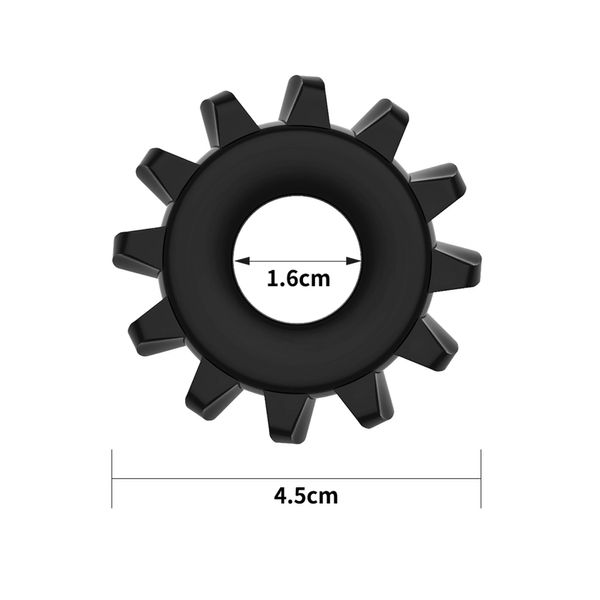 Эрекционное кольцо Power Plus Cock Ring Series, 4,5 см (черный) 14442 фото