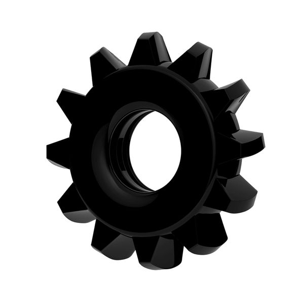 Pierścień erekcyjny Power Plus Cock Ring Series, 4,5 cm (czarny) 14442 zdjęcie